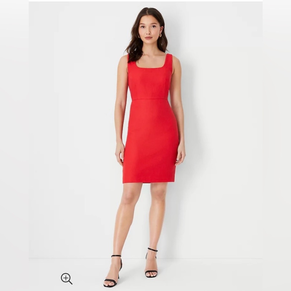 Ann Taylor Red Sleeveless Dress